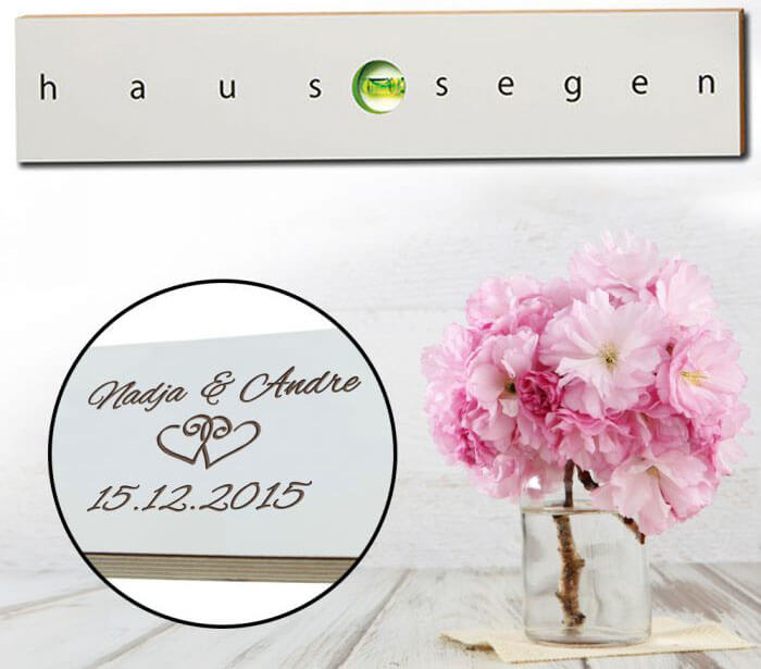 Niveau à bulle bénédiction maison cadeau de mariage
