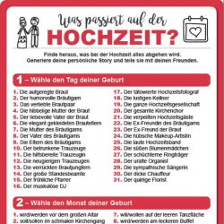 Weddingstory Generator - Ce qui se passe au mariage