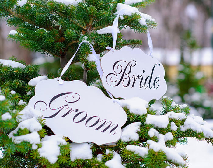 déco mariage hiver