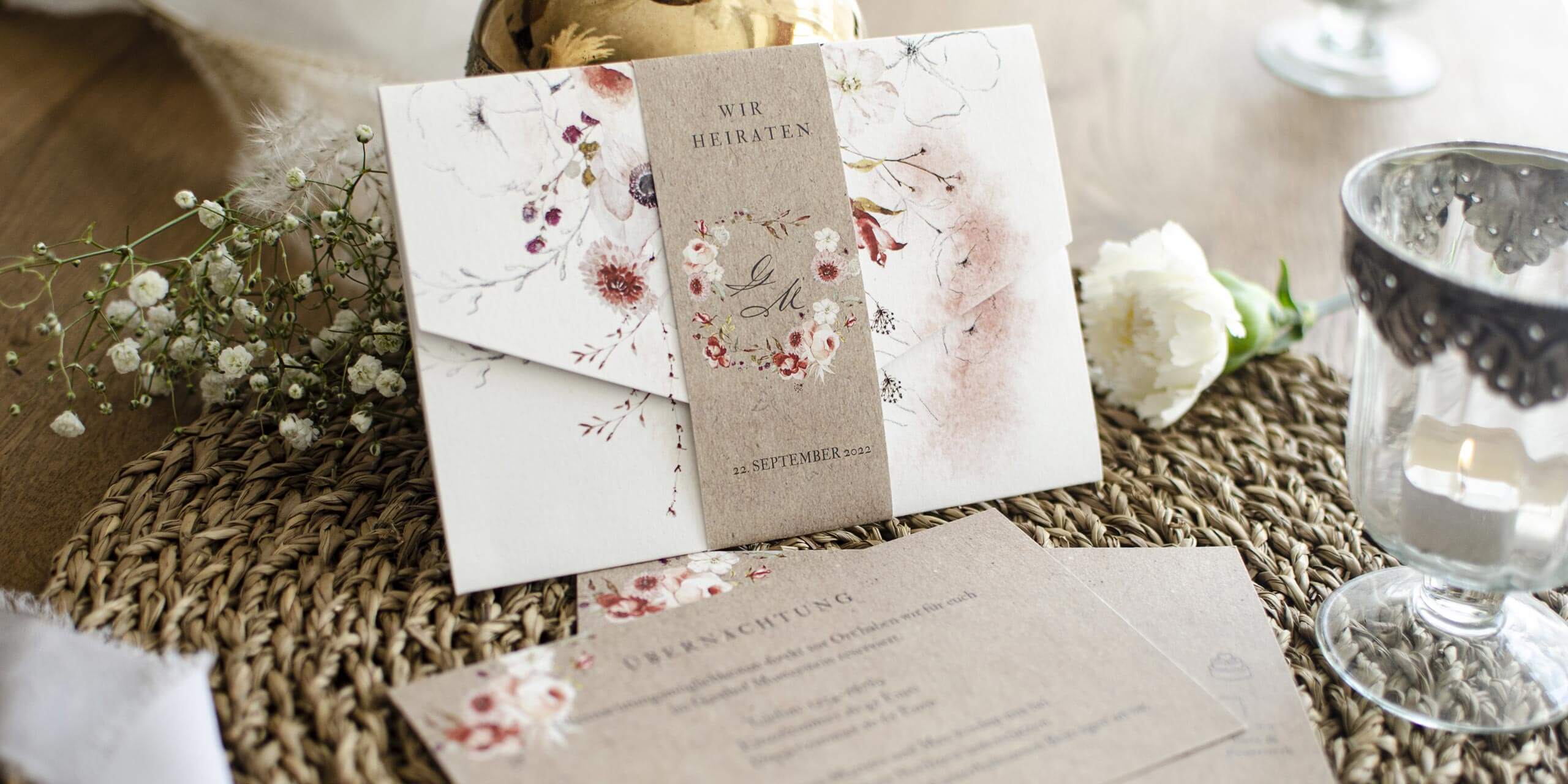 Invitations spéciales de mariage
