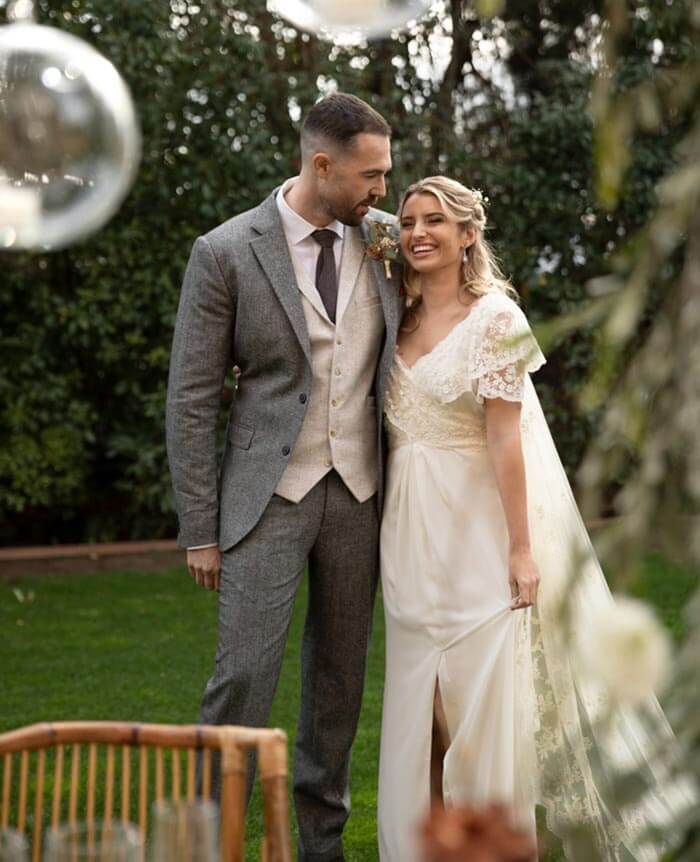 costume du marié en tweed