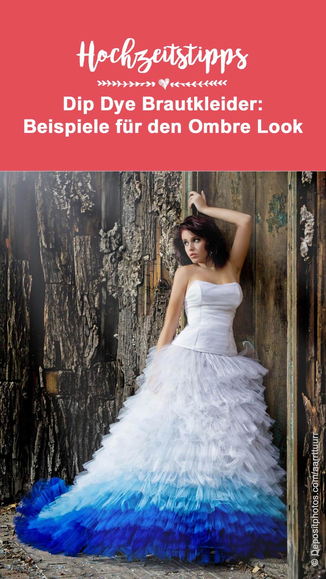 robe de mariée dip dye
