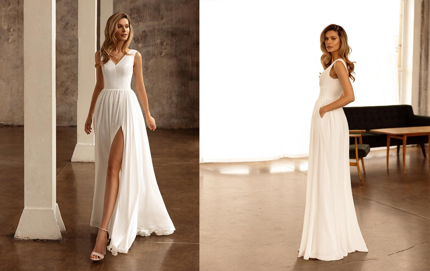 robe de mariée minimaliste