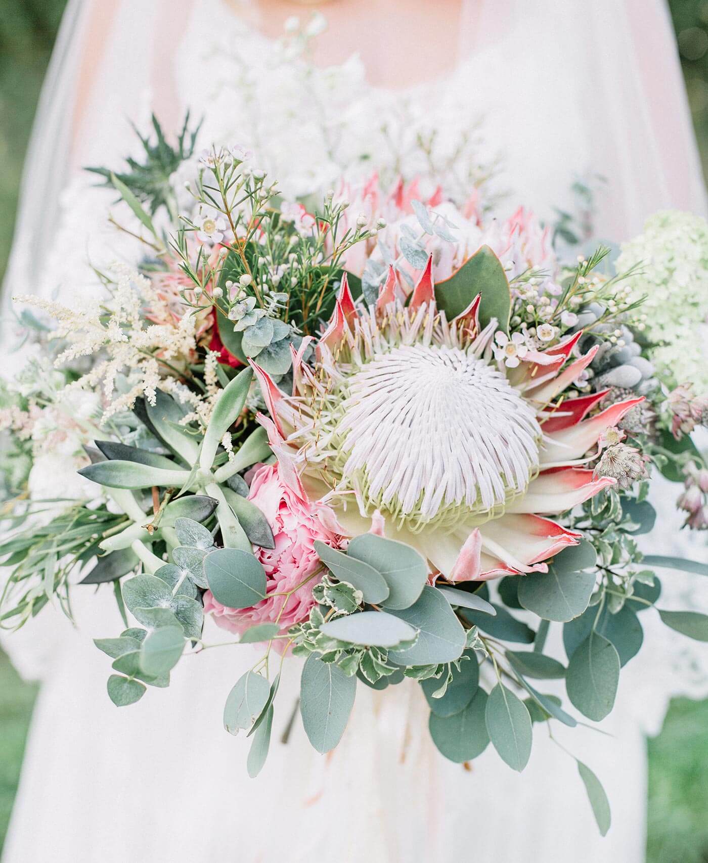 bouquet de mariée hiver eucalyptus