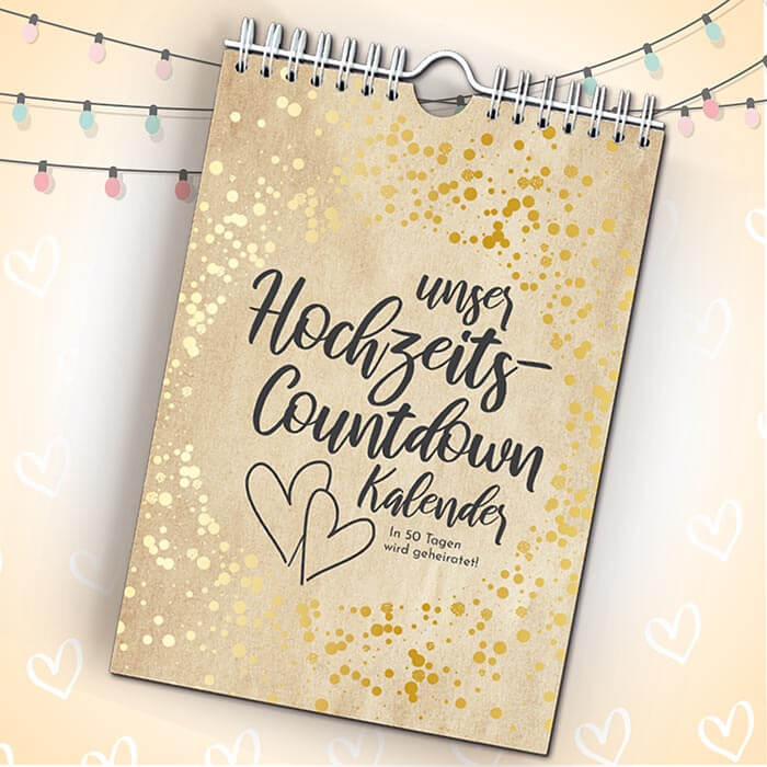 calendrier compte à rebours mariage