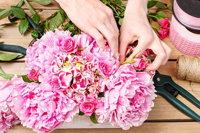diy déco mariage pivoines