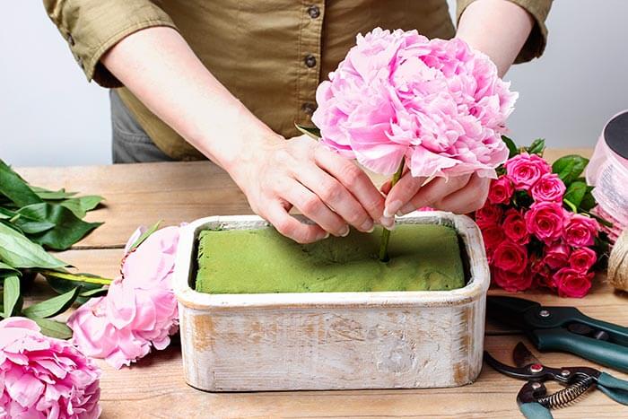 diy décoration de table pivoines