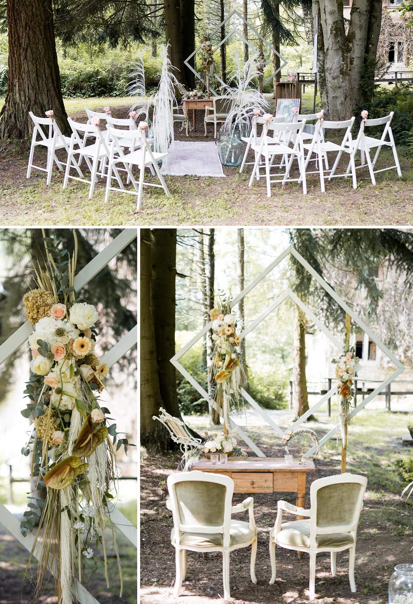 Mariage libre en plein air
