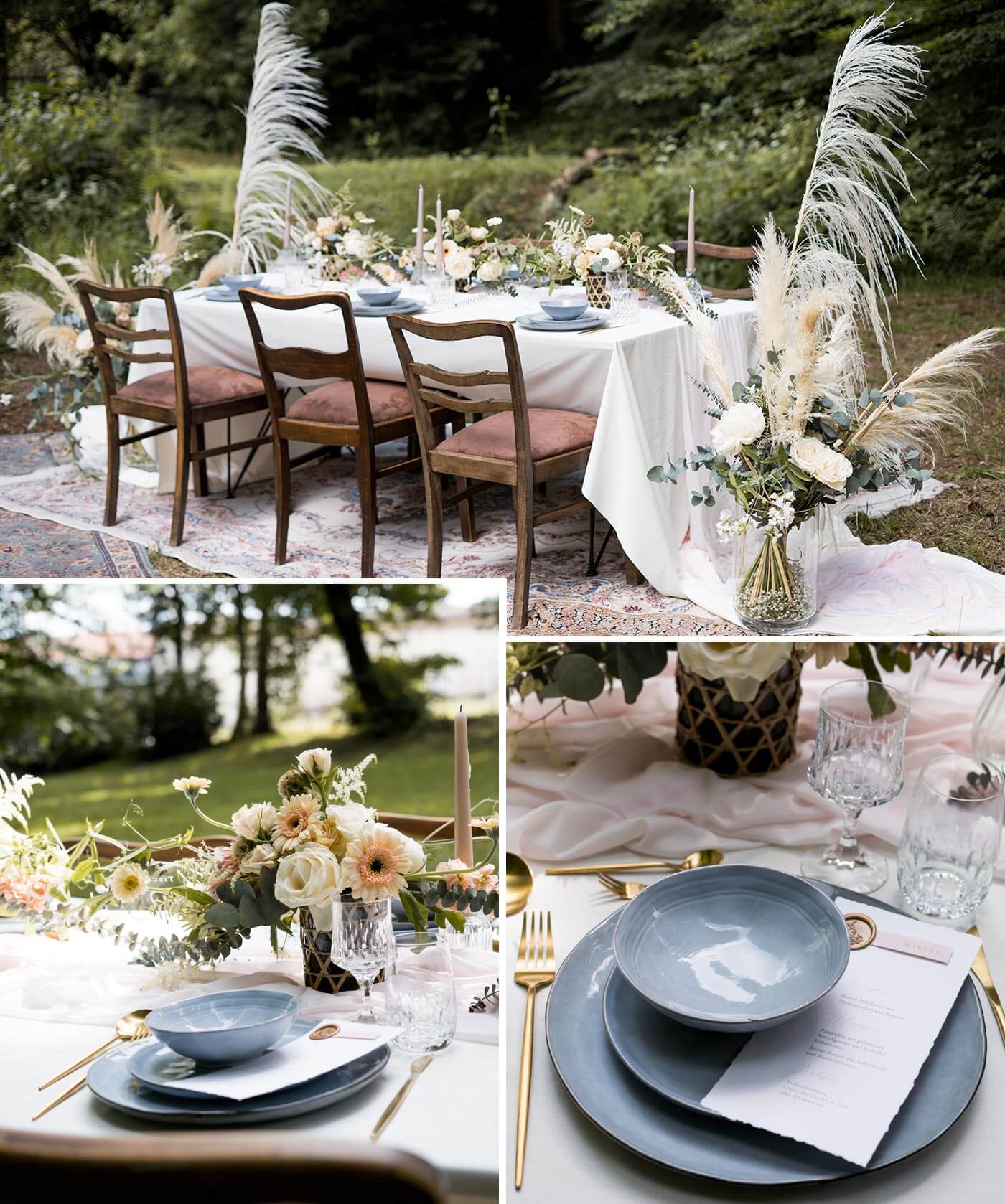 Fête de mariage en plein air