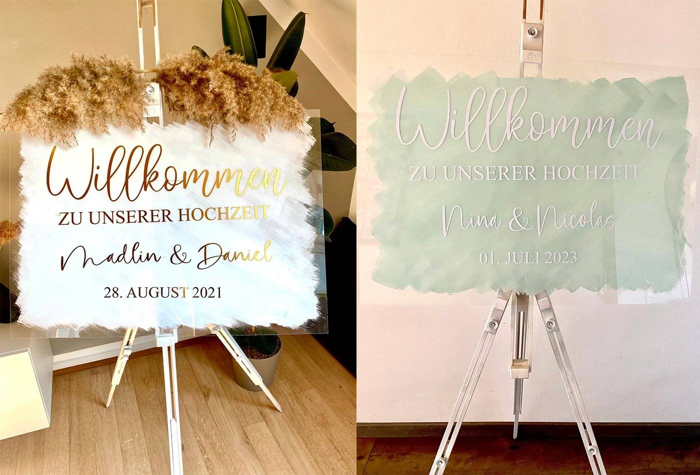 panneau de mariage bienvenue