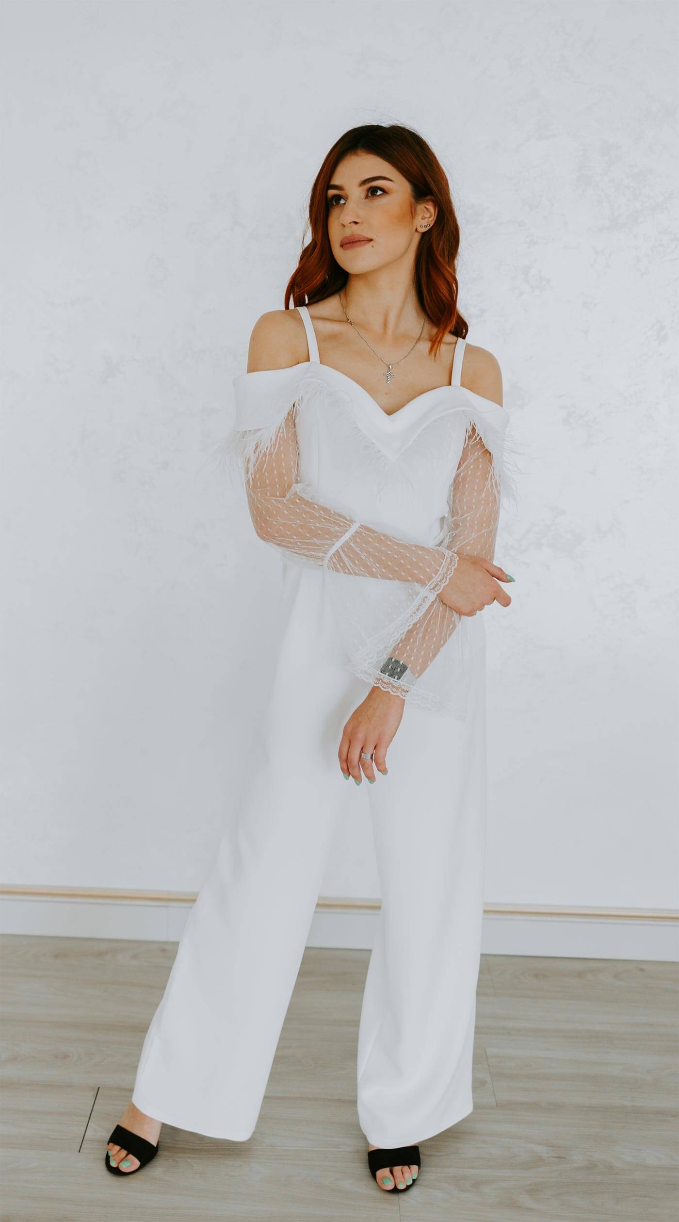 Jumpsuit blanc mariage