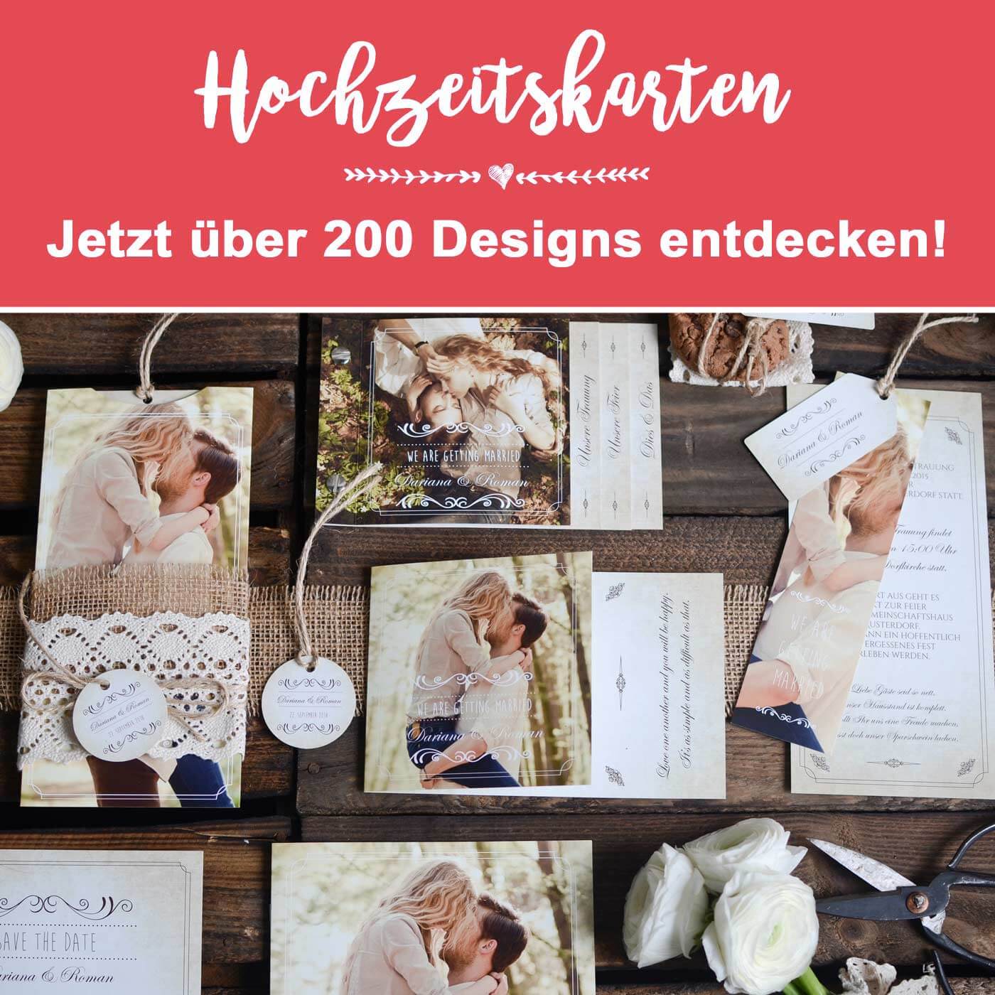 Cartes de mariage