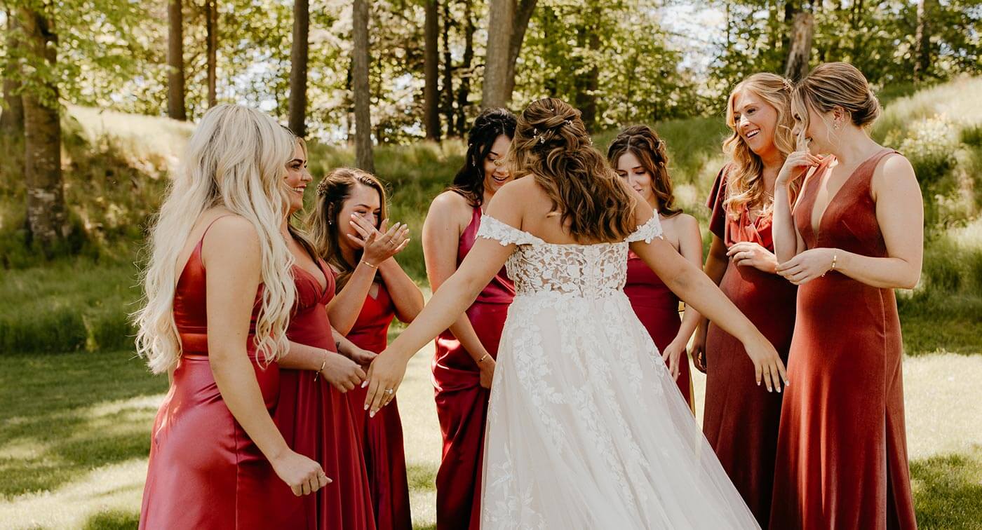 mariage de conte de fées demoiselles d'honneur