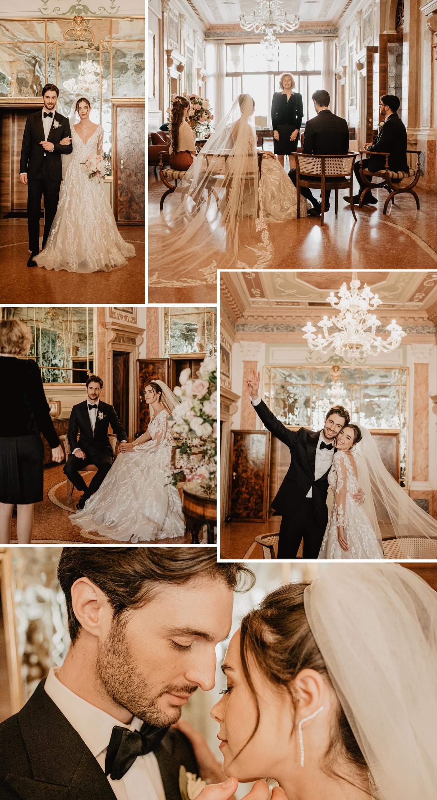 mariage de conte de fées Venise