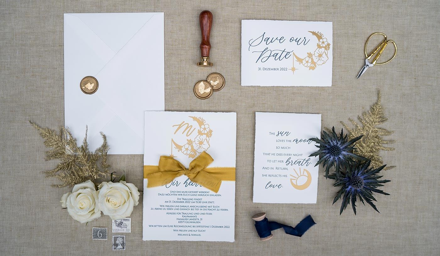 invitation mariage en étoile