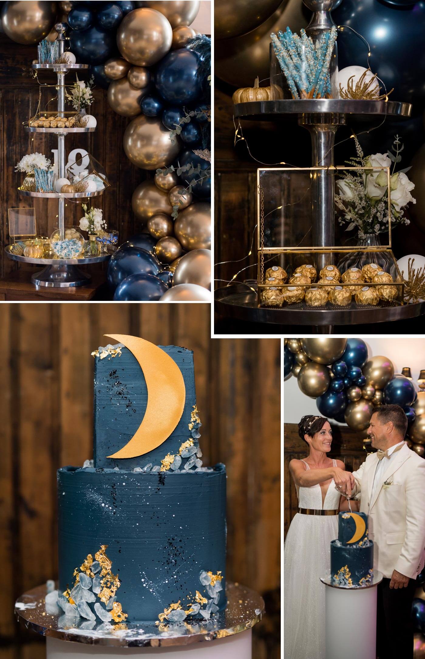 gâteau de mariage en étoile