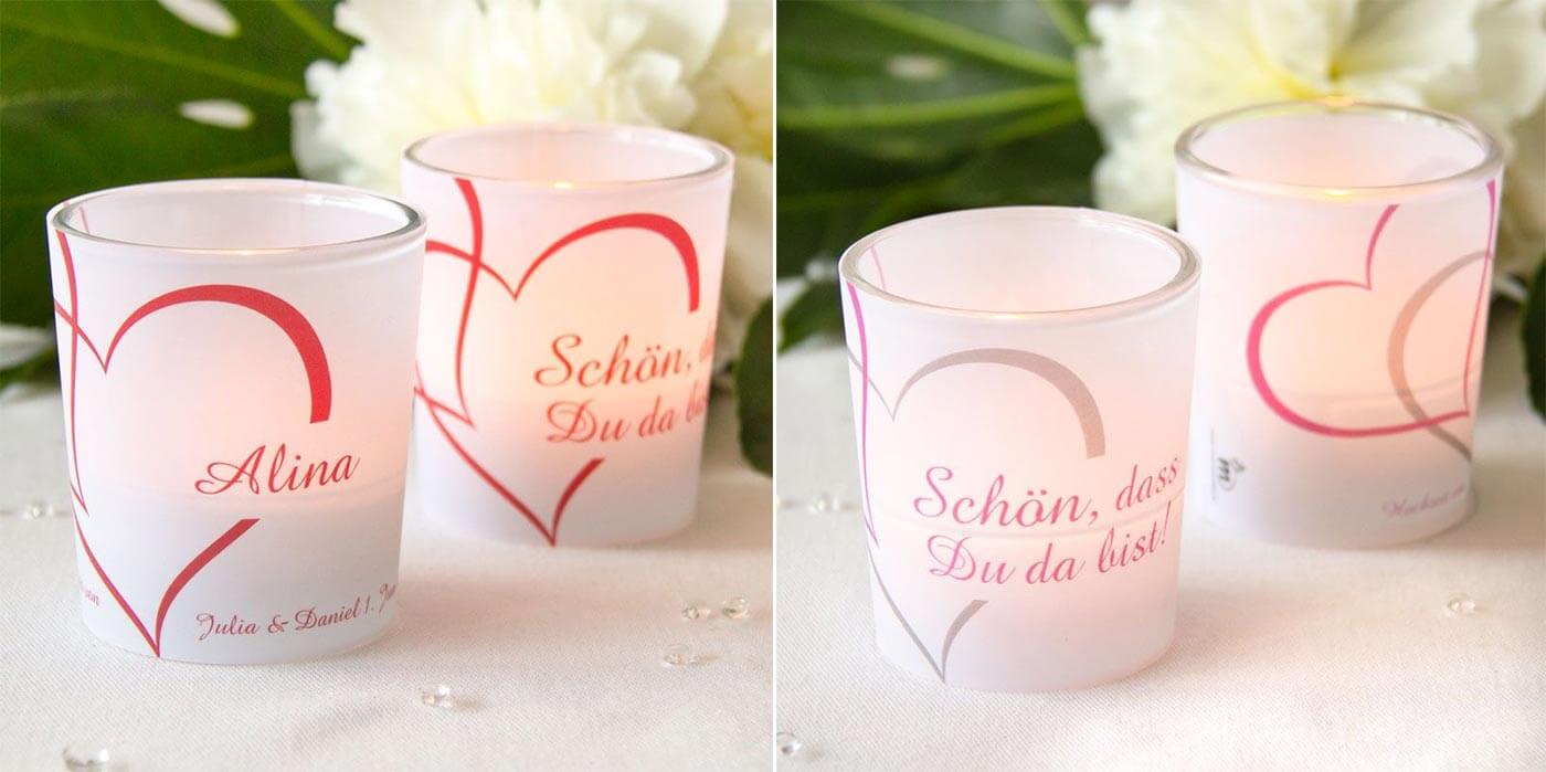photophore mariage verre